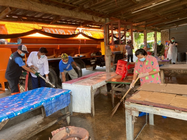 การป้องกันและควบคุมโรคติดเชื้อไวรัสโคโรน่า COVID-19 ปีงบประมาณ 2564 (ทำความสะอาด ล้างตลาดนัด)